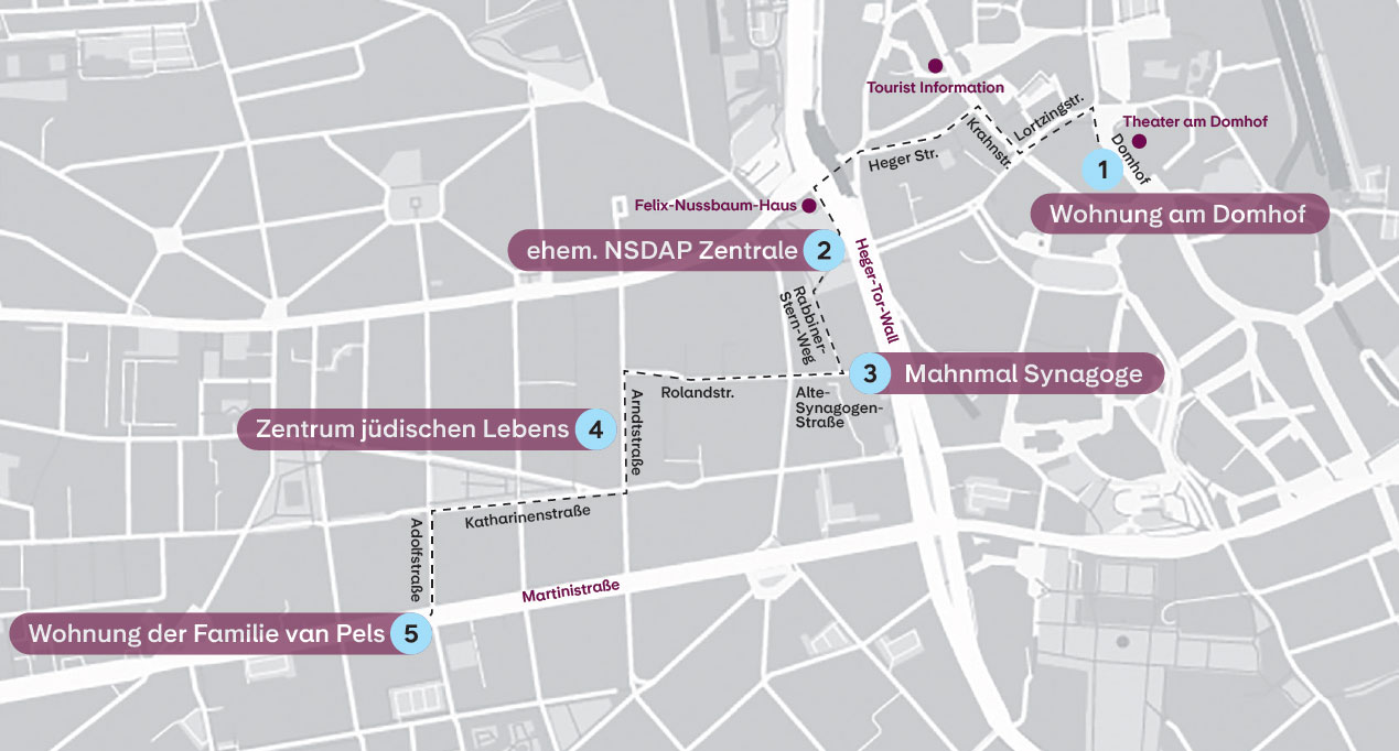 Audio-Walk Route Karte